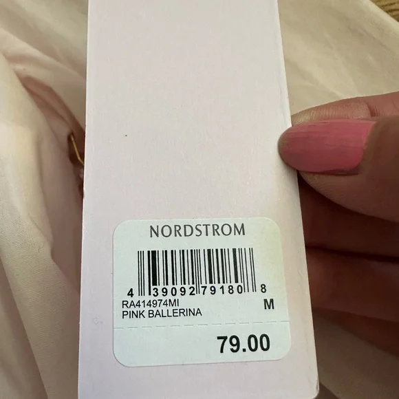 NWT Rachel Parcell Pink Ballerina Wrap Top M - Picture 4 of 13